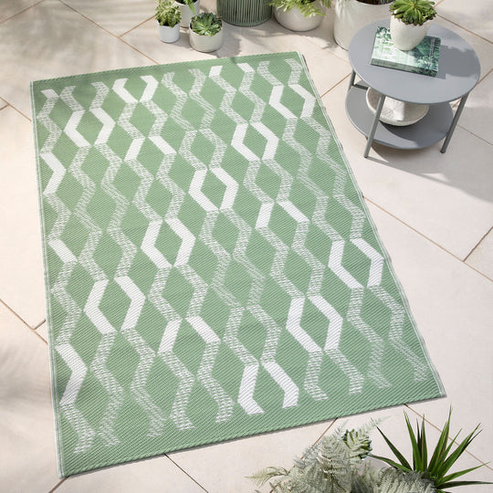 Rico Outdoor Rug in Green 120 x 170cm