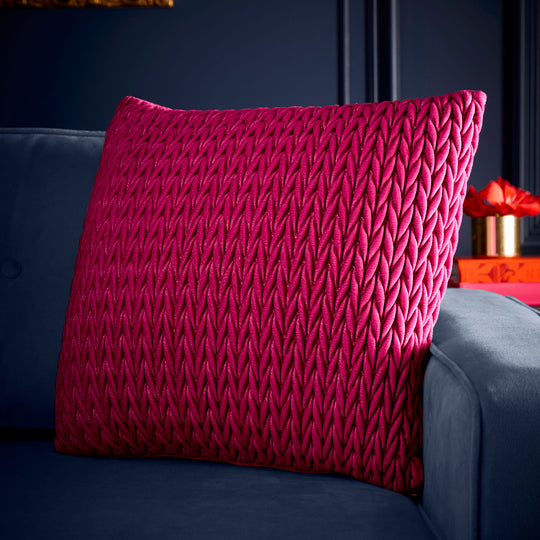 Amory Cushion in Fuchsia 43 x 43cm