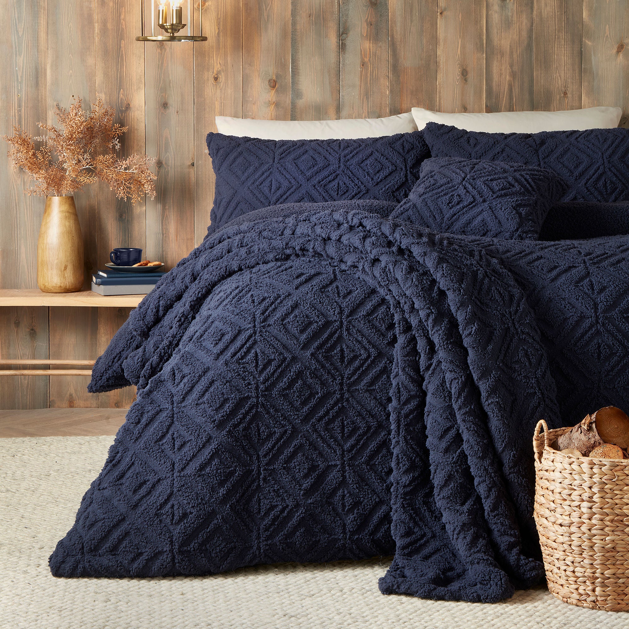 Romo Cushion by Fusion Snug in Navy 43 x 43cm - Cushion - Fusion Snug