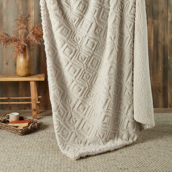 Romo Throw by Fusion Snug in Natural 130 x 180cm - Throw - Fusion Snug