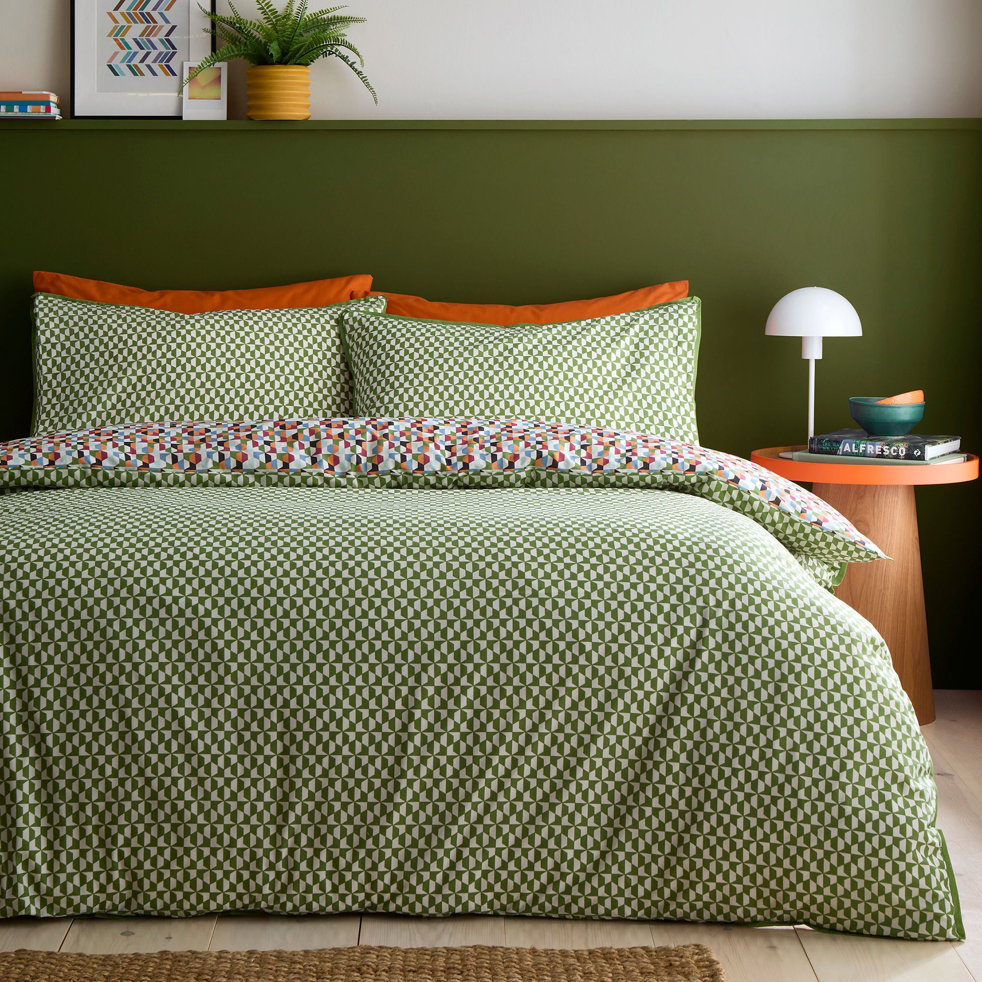 Star Geo Duvet Cover Set in Natural - Duvet Cover Set - Appletree