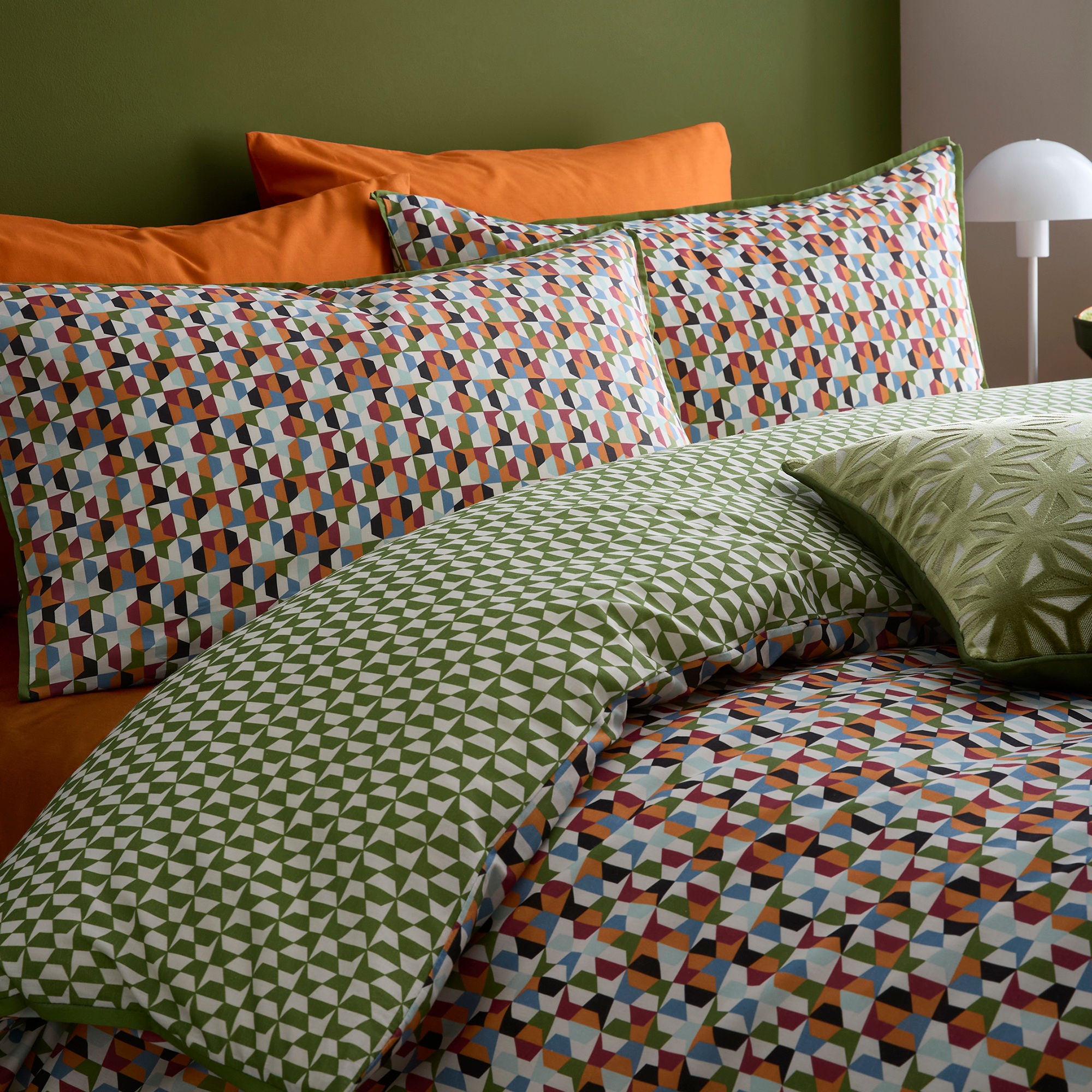 Star Geo Duvet Cover Set in Natural - Duvet Cover Set - Appletree