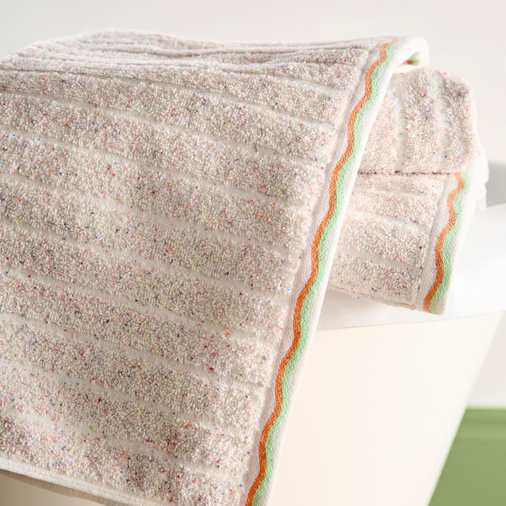 Speckle Rib Towels in Natural - Towels - Fusion