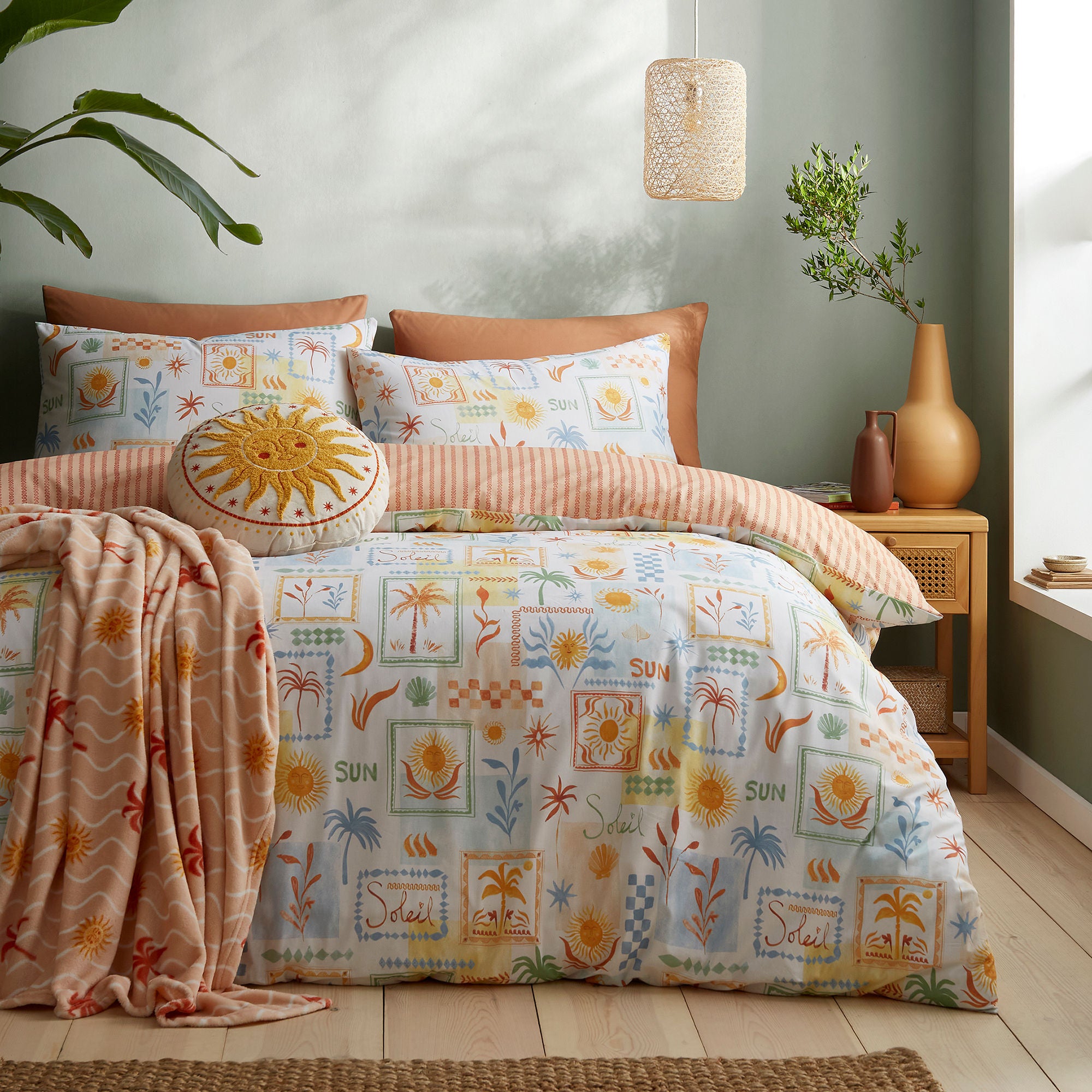 Soleil Round Cushion in Yellow - Round Cushion - Fusion