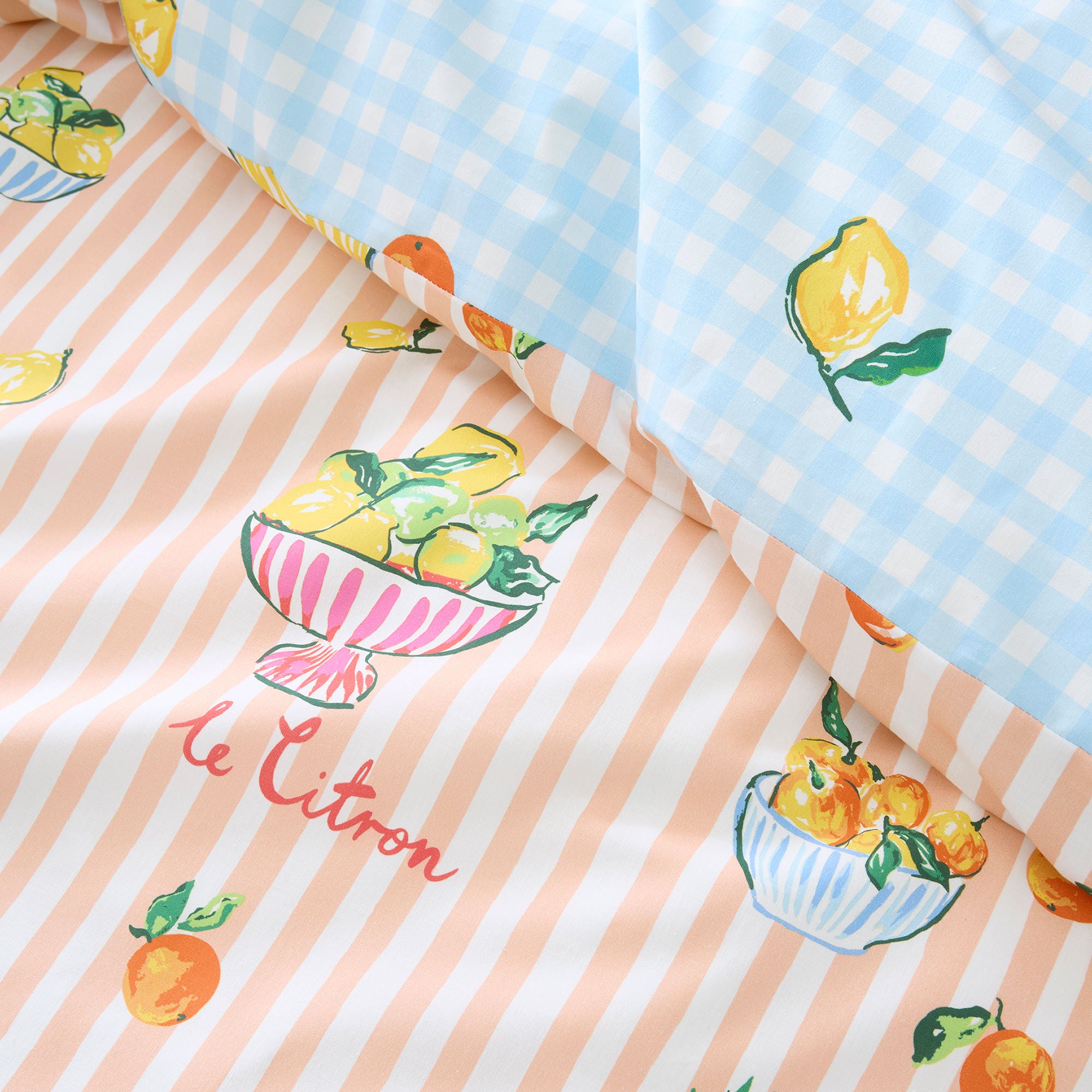Summer Fruits Duvet Cover Set in Multi - Duvet Cover Set - Fusion