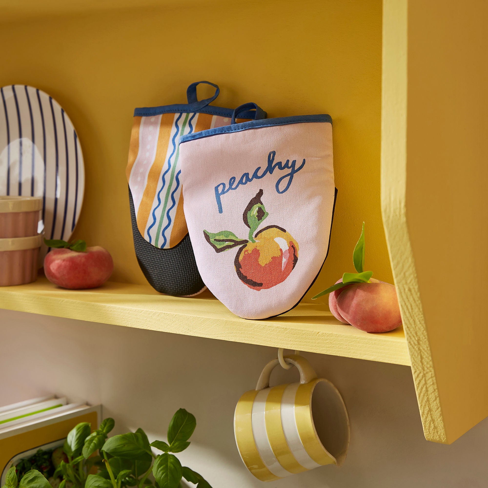 Ulster Weavers Summer Fruits Microwave Mitts - Pair One Size in Multi - Micro Mitts - Ulster Weavers