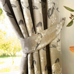 Andria Pair Of Curtain Tiebacks by Curtina in Natural 26" x 4" - Pair Of Curtain Tiebacks - Curtina