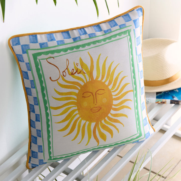 Soleil Sun Outdoor Cushion in Multi 43 x 43cm