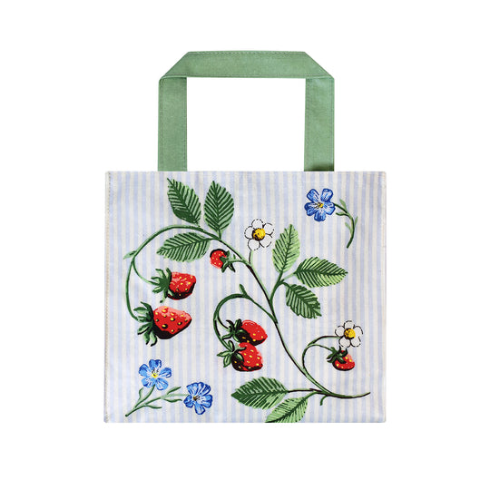 Strawberry Patch PVC Bag Small in Green