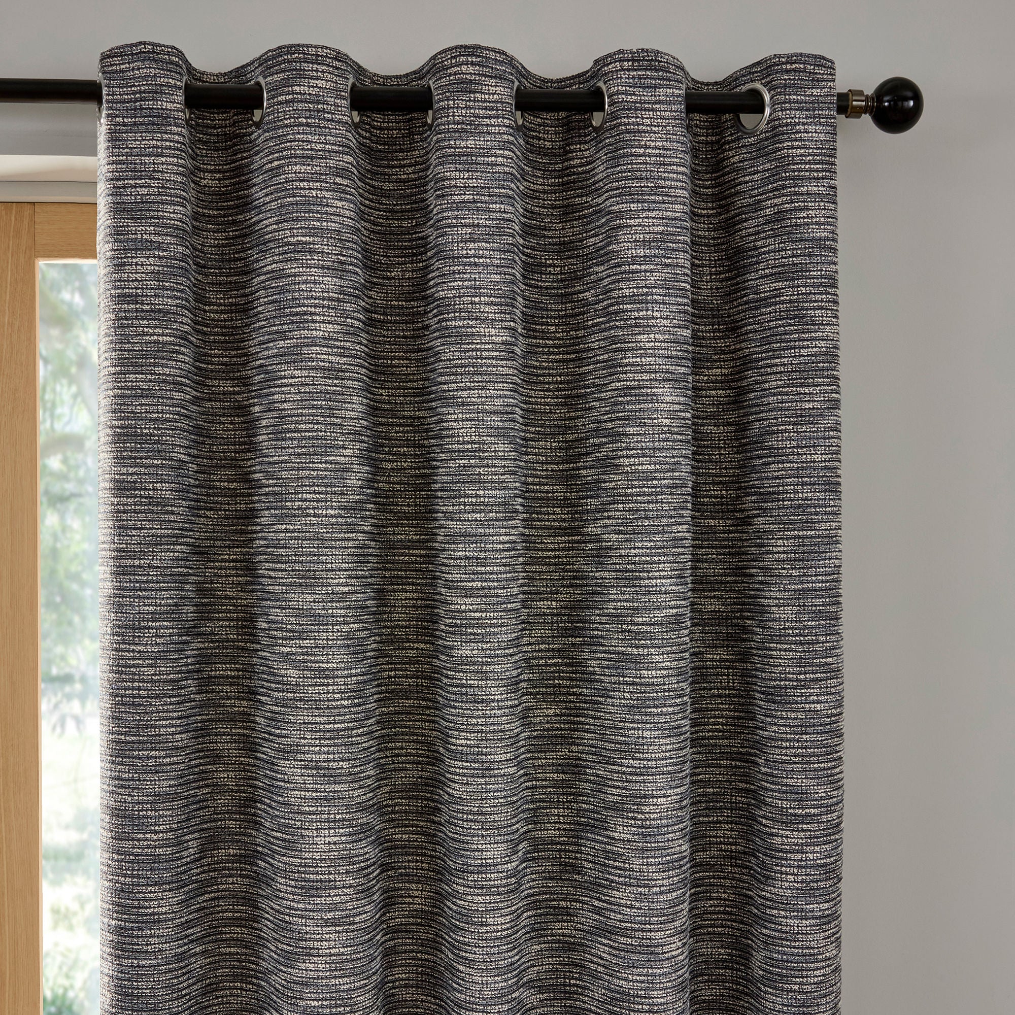 Talon Eyelet Curtains in Blue - Pair of Eyelet Curtains - Curtina