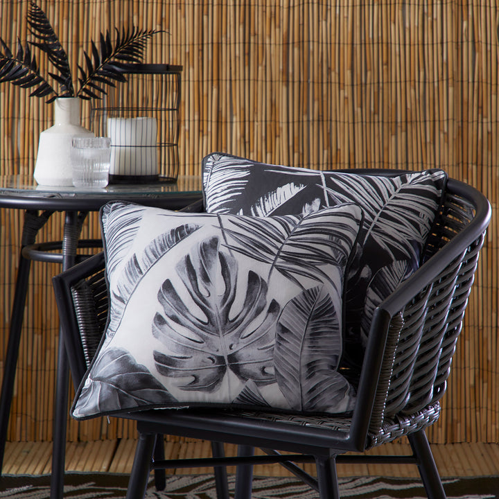 Tahiti Outdoor Cushion by Dreams & Drapes Design in Silver 43 x 43cm - Cushion - Dreams & Drapes Design