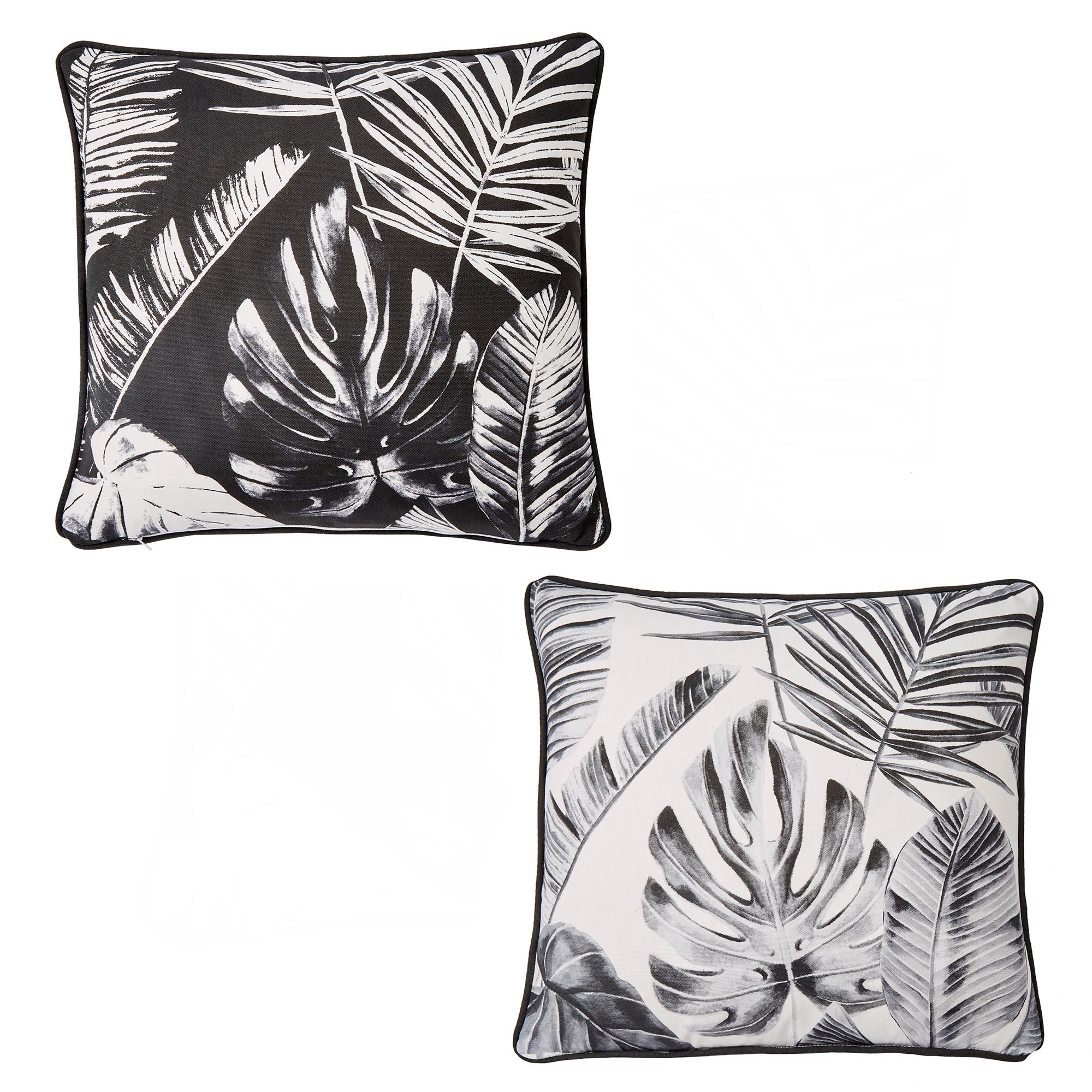 Tahiti Outdoor Cushion by Dreams & Drapes Design in Silver 43 x 43cm - Cushion - Dreams & Drapes Design