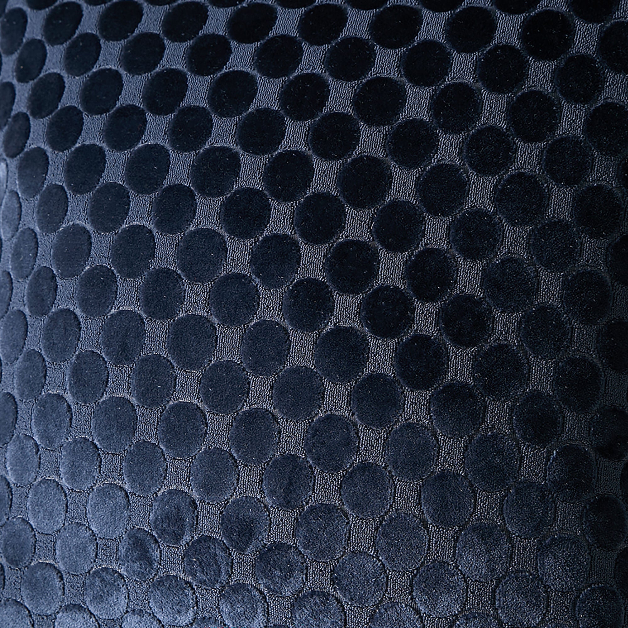 Velvet Spot Cushion in Navy 43 x 43cm - Cushion - Soiree