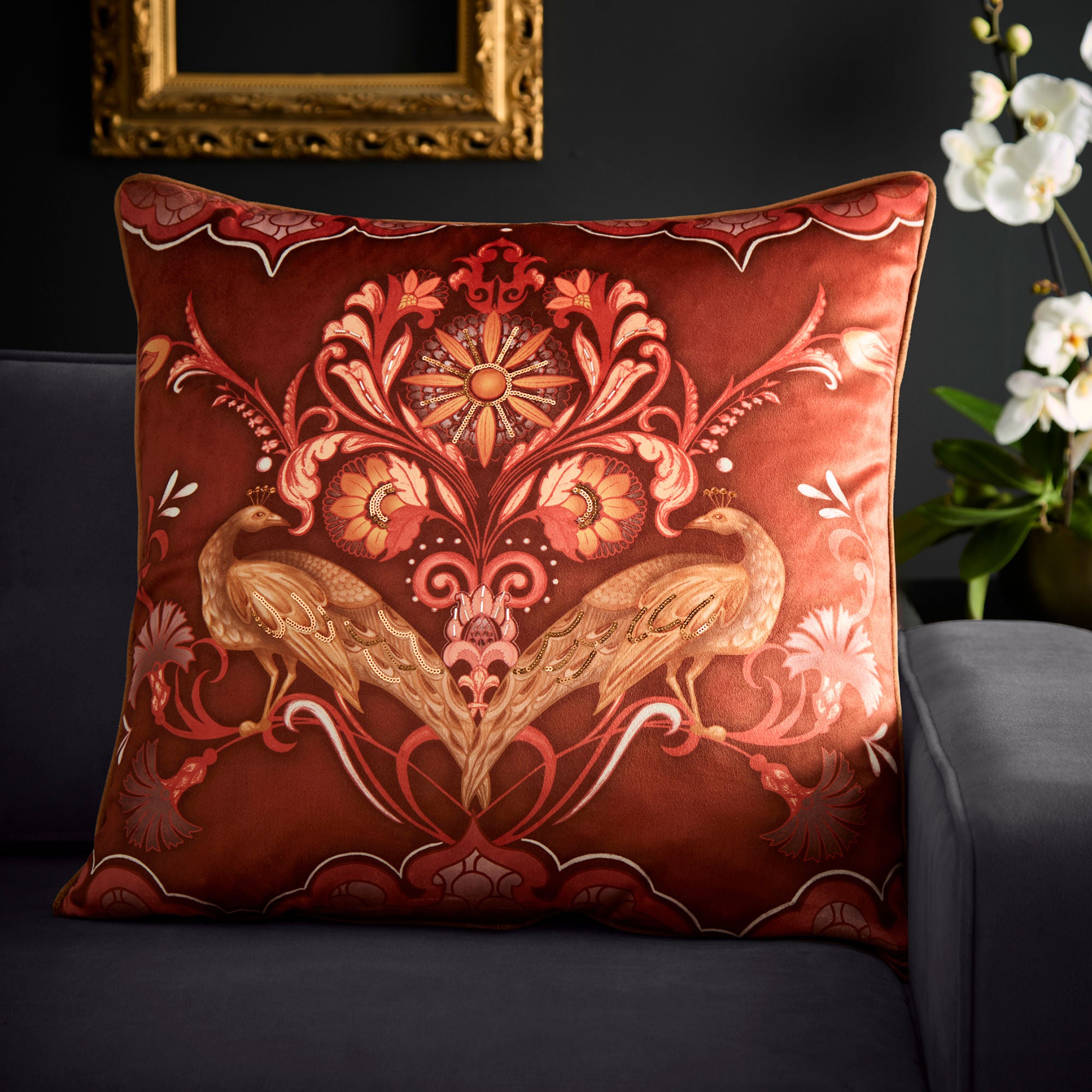 Veritas Cushion in Spice 55 x 55cm