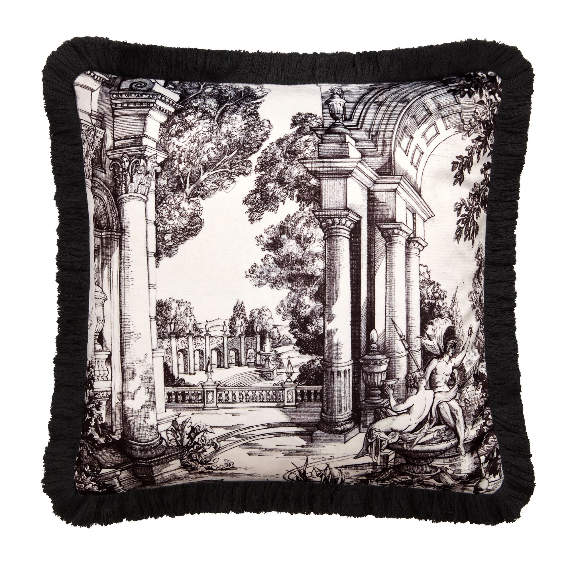 Vista Cushion in Monochrome 43 x 43cm
