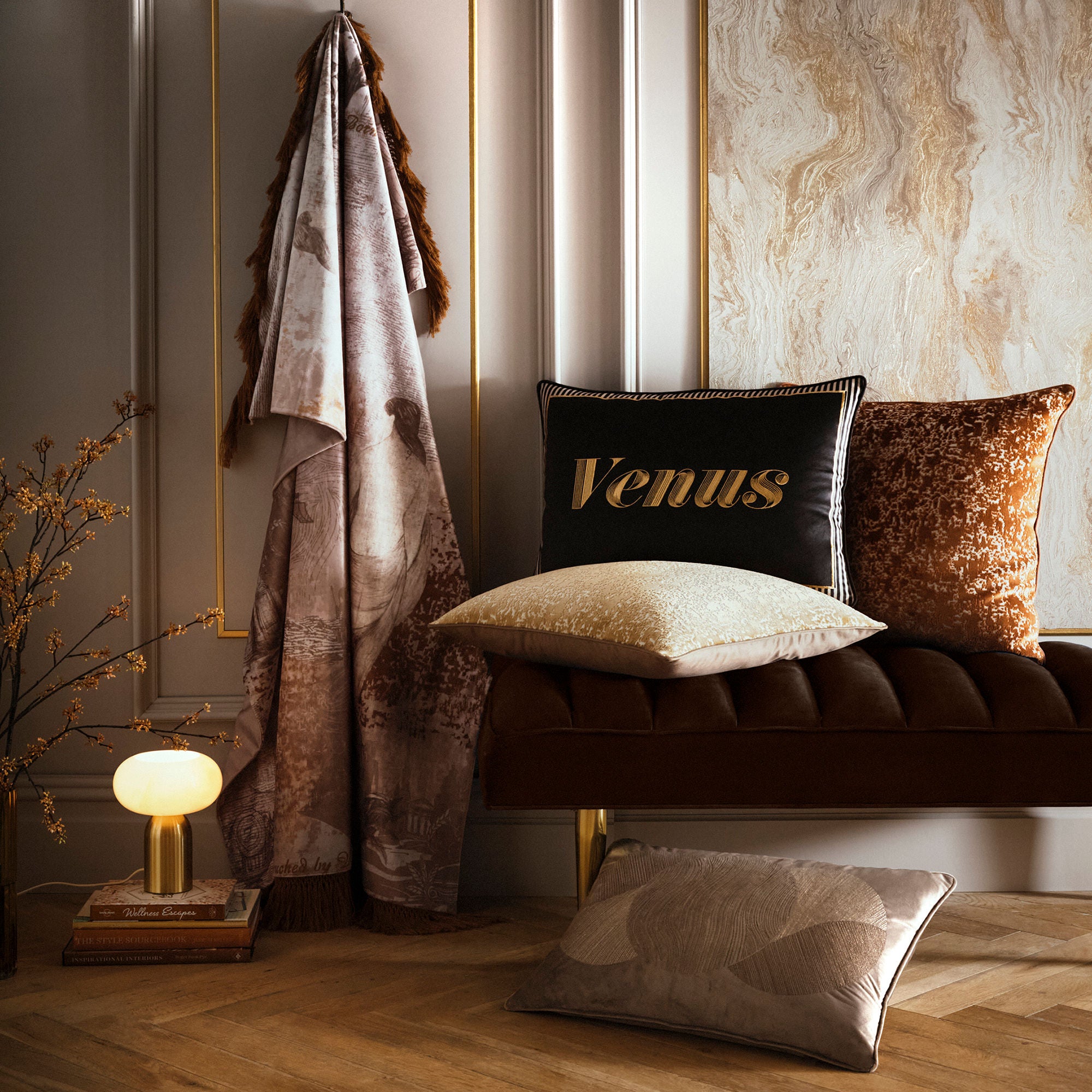 Venus Desire Cushion in Mink 40 x 60cm