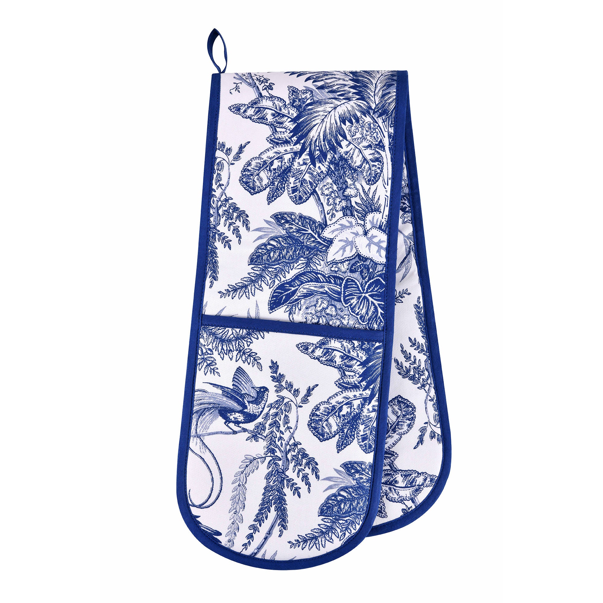 Ulster Weavers Willow Toile Double Oven Glove One Size in Blue - Double Oven Glove - Ulster Weavers