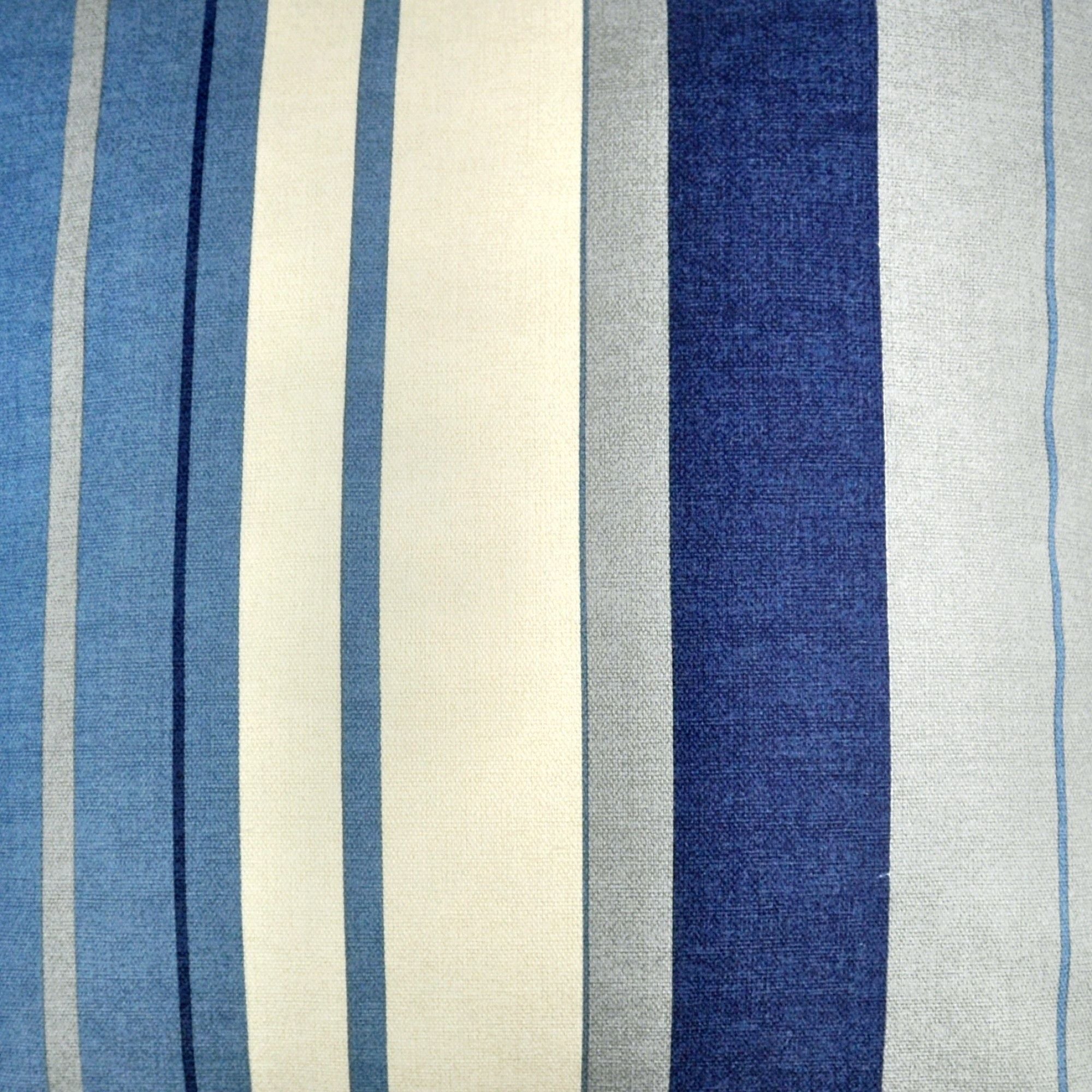 Whitworth Stripe Cushion by Fusion in Blue 43 x 43cm - Cushion - Fusion
