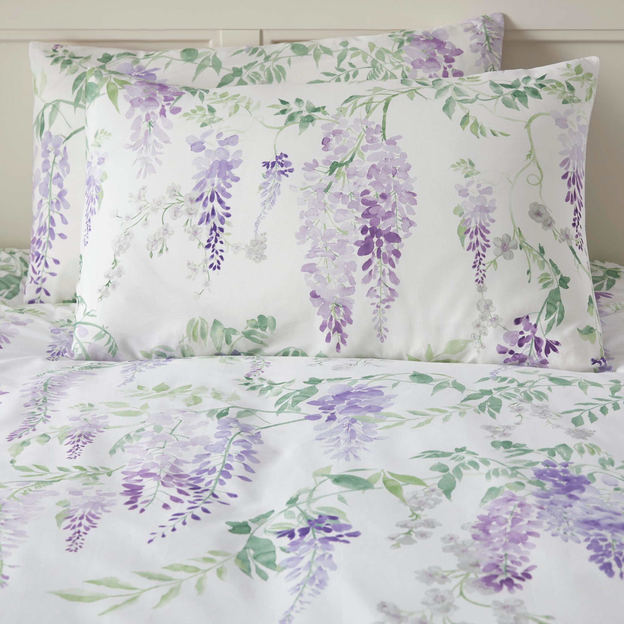 Wisteria Duvet Cover Set by Dreams & Drapes Design in Lilac - Duvet Cover Set - Dreams & Drapes Design