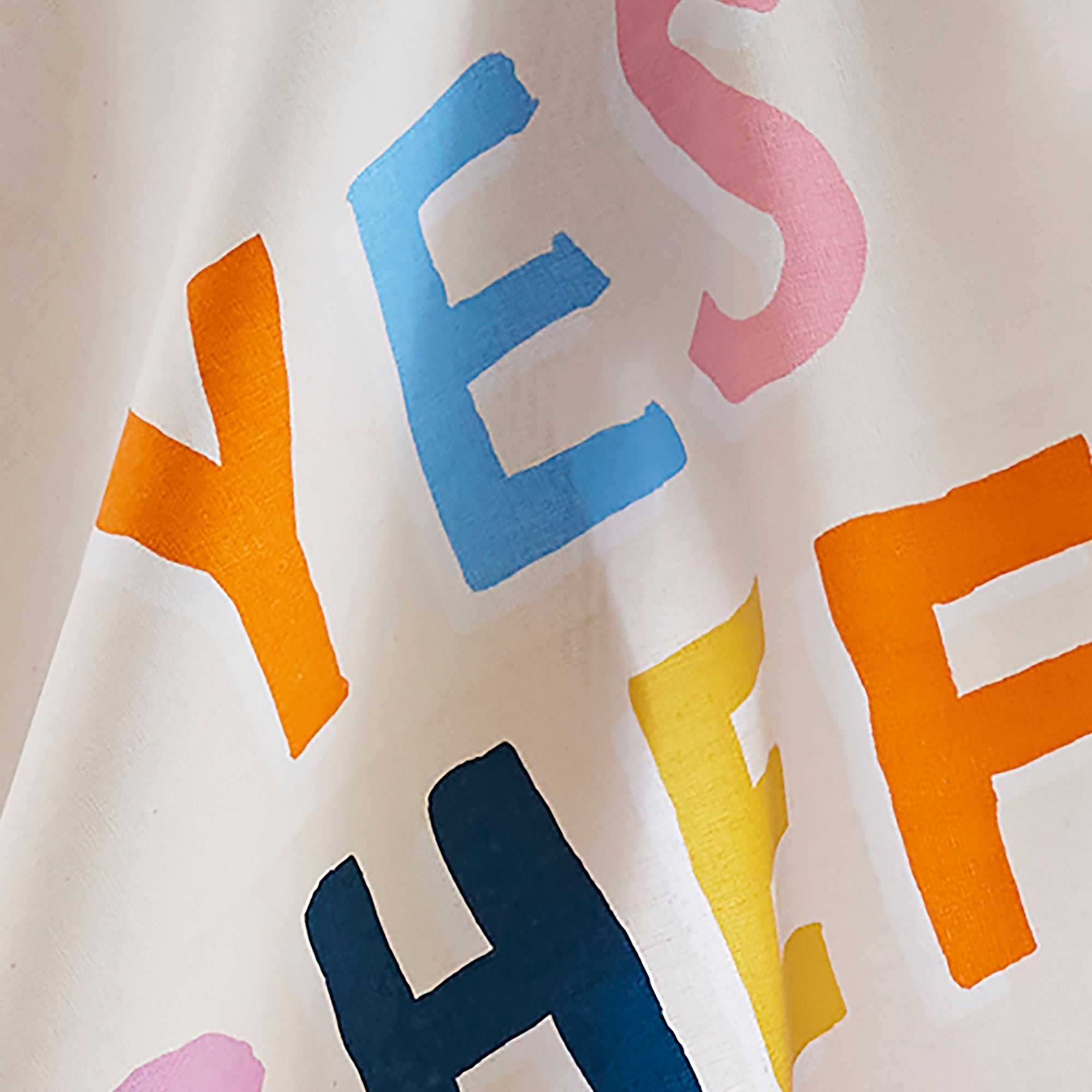 Yes Chef Stripe Cotton Tea Towel in Multicolour - Tea Towel - Ulster Weavers