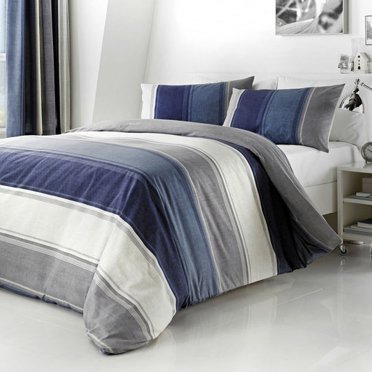 Betley Duvet Cover Set in Blue