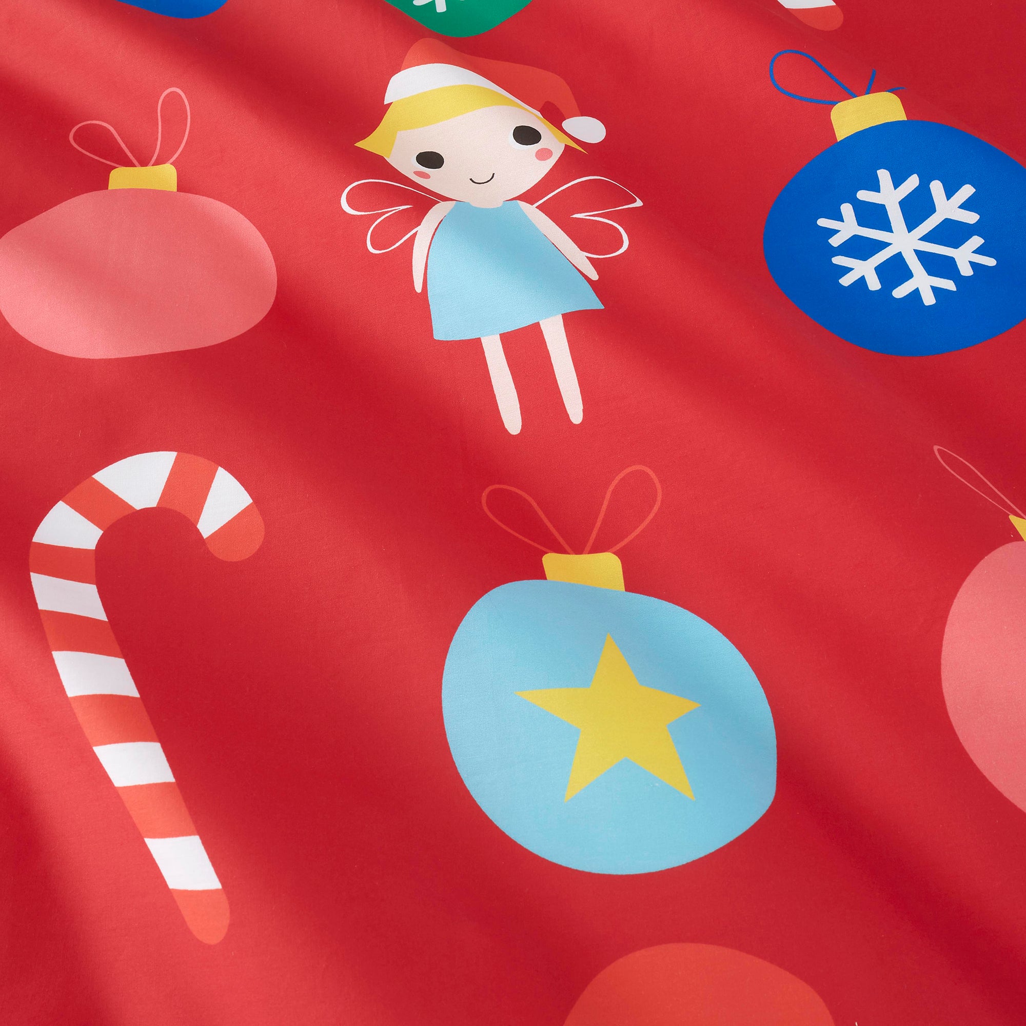 Christmas Fairy Duvet Cover Set by Cosatto in Red - Duvet Cover Set - Cosatto