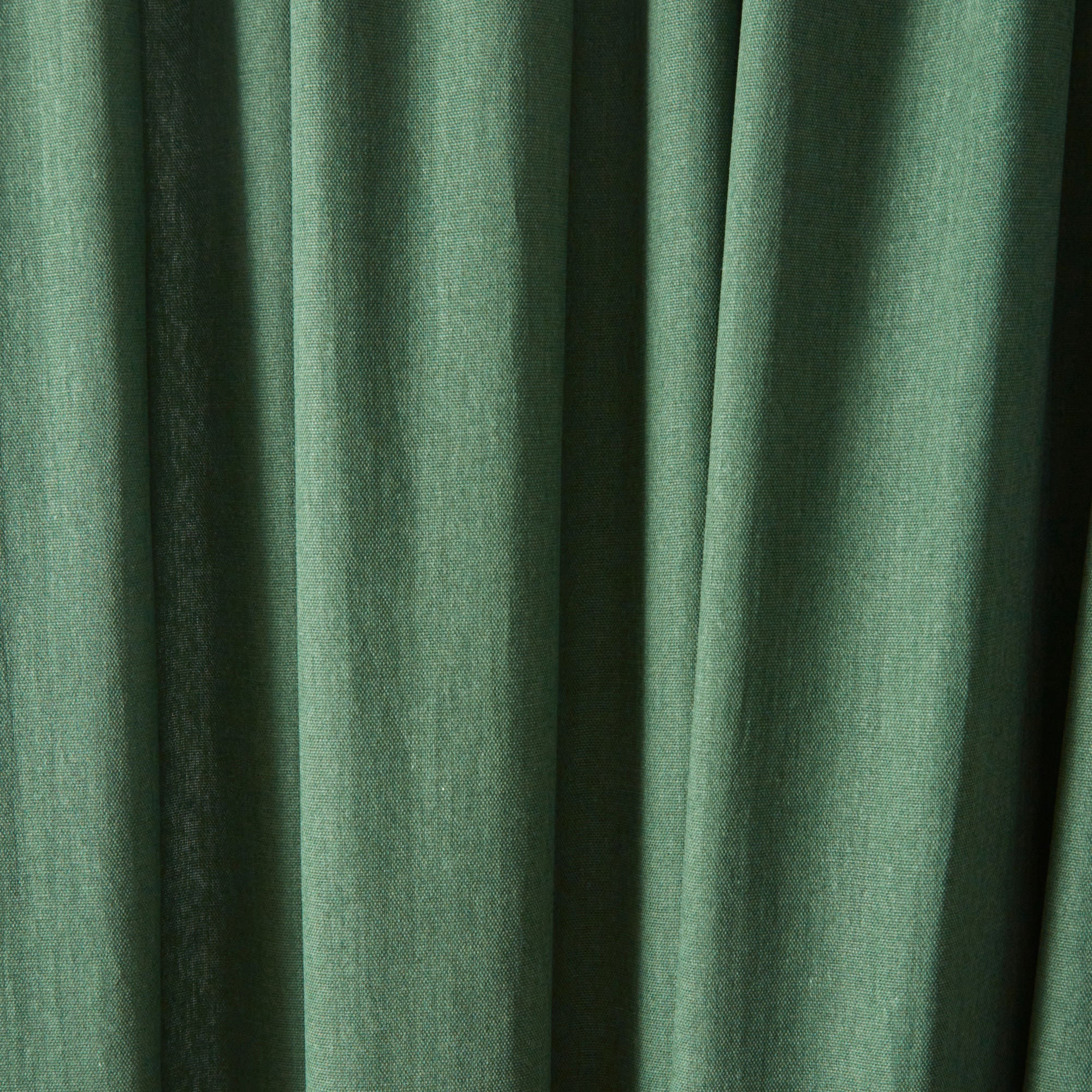 Dijon Pair of Pencil Pleat Curtains by Fusion in Bottle Green - Pair of Pencil Pleat Curtains - Fusion