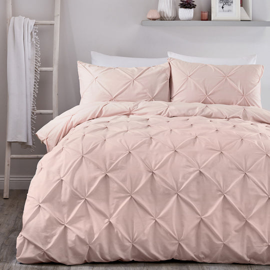Lara Duvet Cover Set in Blush