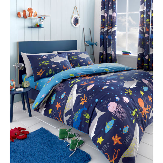 Sea Life Duvet Cover Set in Multicolour