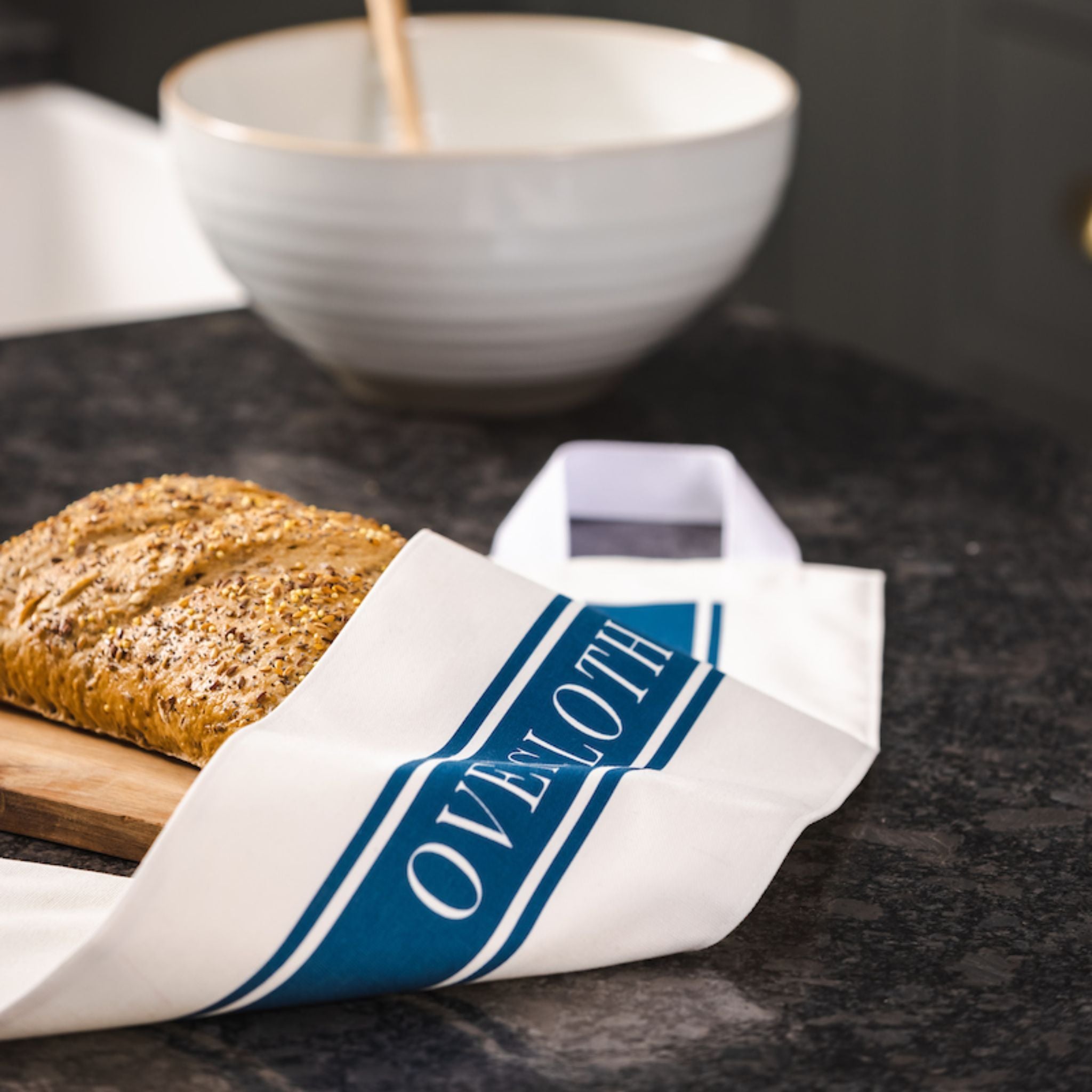 Ulster Weavers Oven Cloth - Causeway Geo (Cotton, Blue) -  - Ulster Weavers