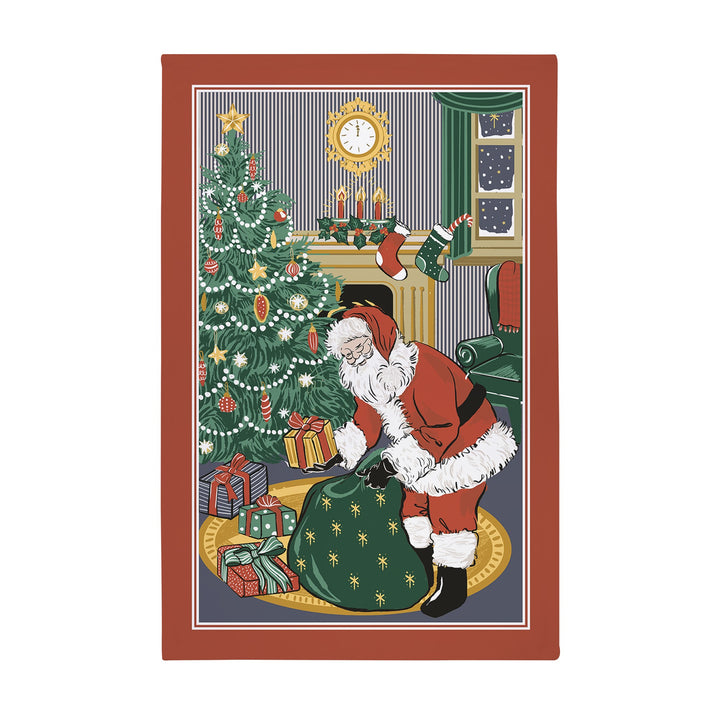 Ulster Weavers Christmas Santa Tea Towel Tea Towel - Cotton One Size in Red