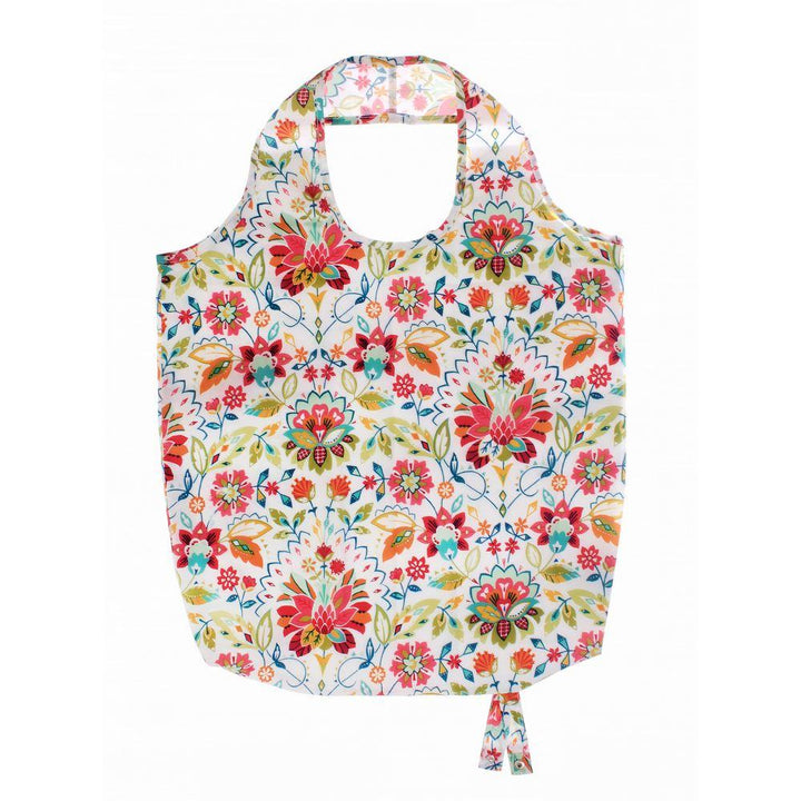 Ulster Weavers Reusable Roll-Up Bag - Bountiful Floral (Polyester, Pink) - Roll-Up Bag - Ulster Weavers