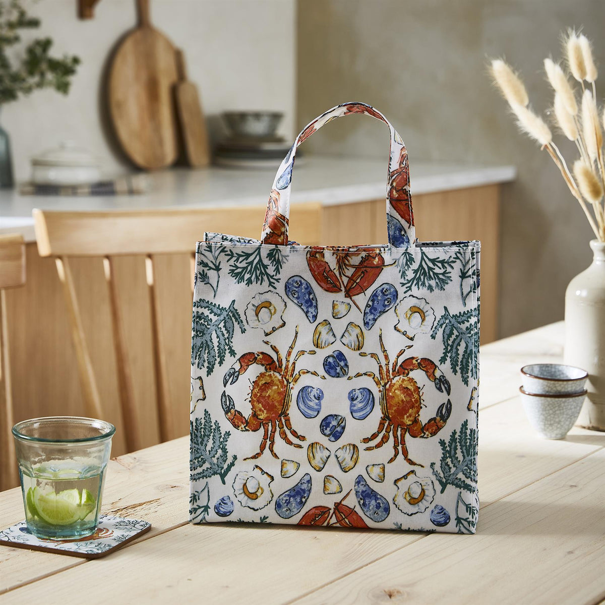 Ulster Weavers Shellfish PVC Bag - Small in Green