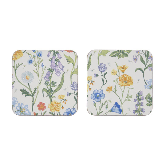 Cottage Garden Coasters 4 Pack in Multicolour