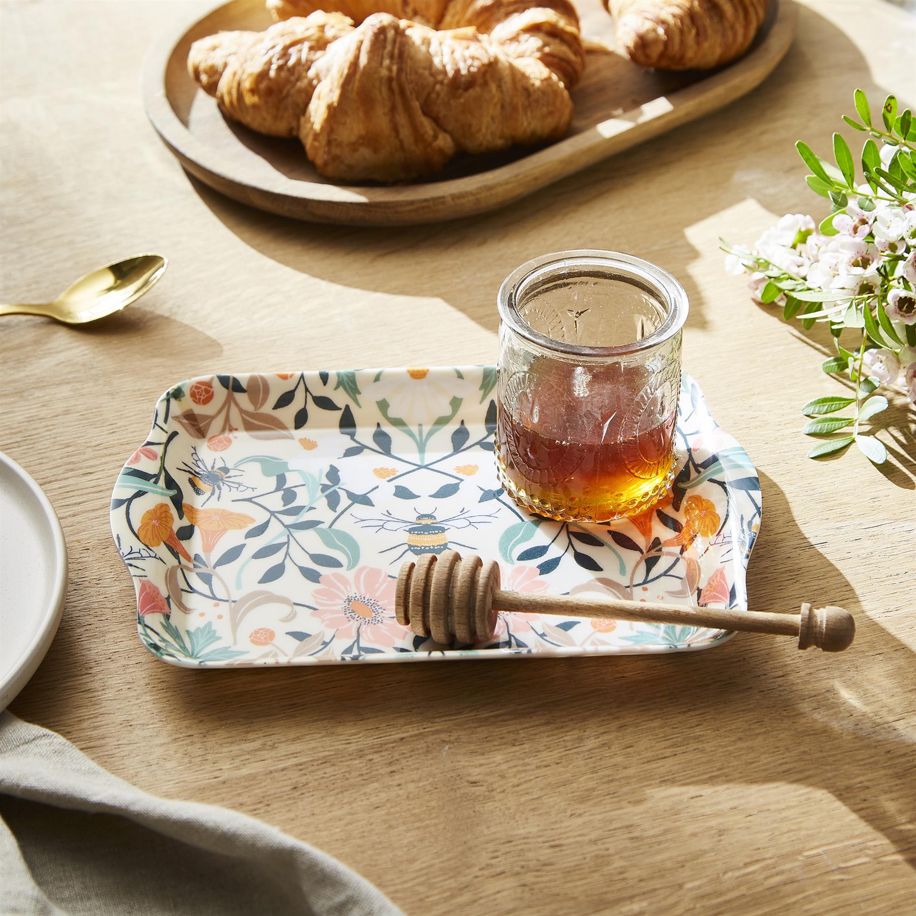 Ulster Weavers Bee Bloom Tray - Scatter  One Size in Yellow - Tray - Ulster Weavers