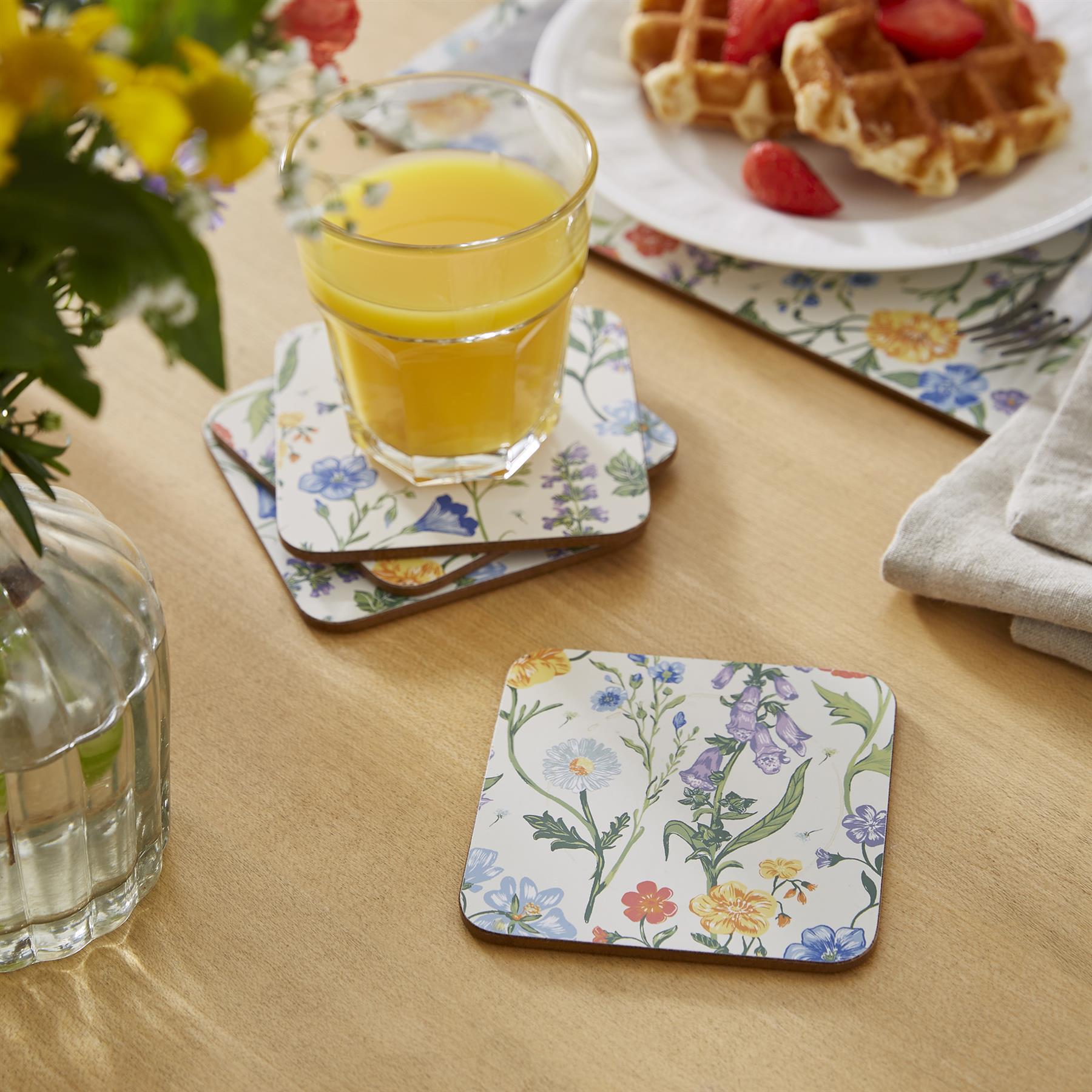 Ulster Weavers Cottage Garden Coasters - 4 Pack One Size in Multi - Coaster - Ulster Weavers