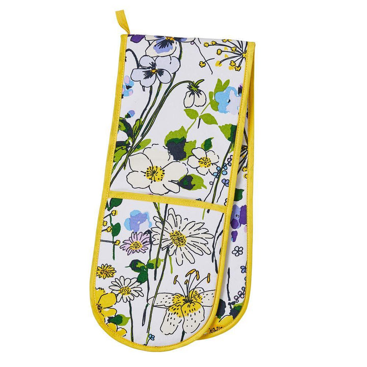 Ulster Weavers Double Oven Glove - Wildflower (100% Cotton Outer; 100% Polyester wadding; CE marked) - Double Oven Gloves - Ulster Weavers