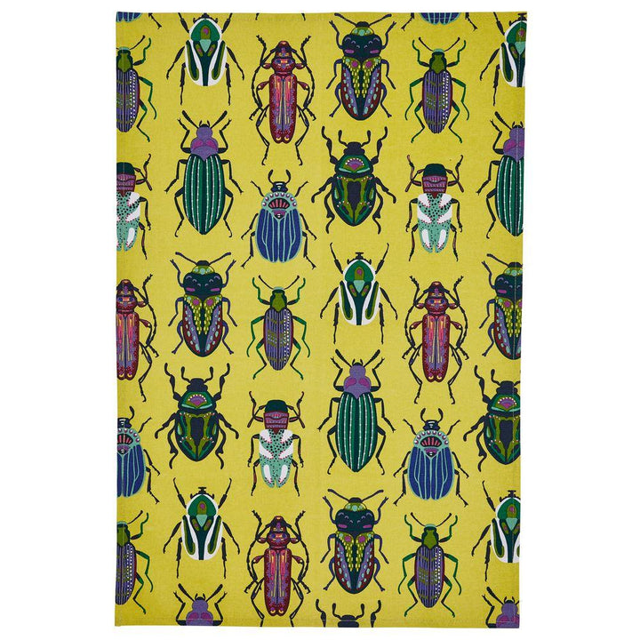 Ulster Weavers Cotton Tea Towel - Beetles (100% Cotton, Green) - Tea Towel - Ulster Weavers