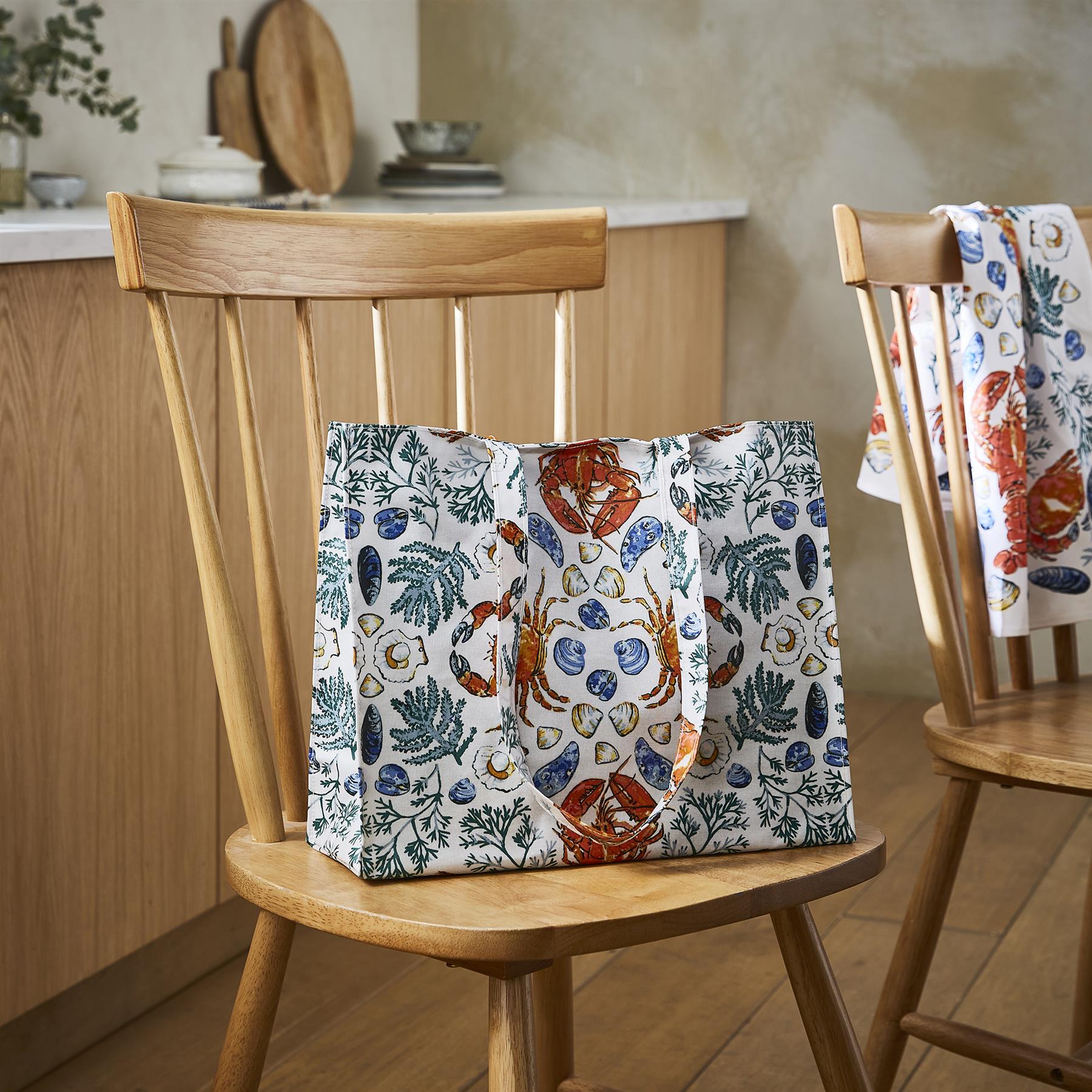 Ulster Weavers Shellfish Shoulder Bag - PVC  One Size in Green - Bag - Ulster Weavers