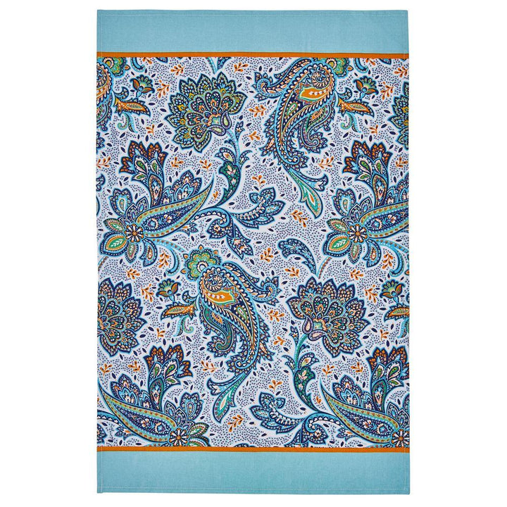 Ulster Weavers Cotton Tea Towel - Italian Paisley (100% Cotton, Blue) - Tea Towel - Ulster Weavers