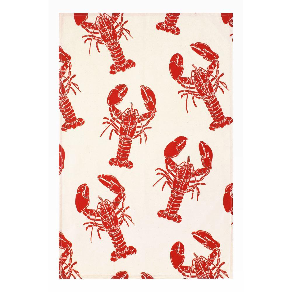 Ulster Weavers Cotton Tea Towel Lobster (100 Cotton, Red)