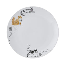 Ulster Weavers Feline Friends Dinner Plate - Porcelain One Size in White - Plates - Ulster Weavers