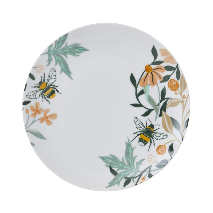 Ulster Weavers Bee Bloom Side Plate - Porcelain One Size in White - Plates - Ulster Weavers