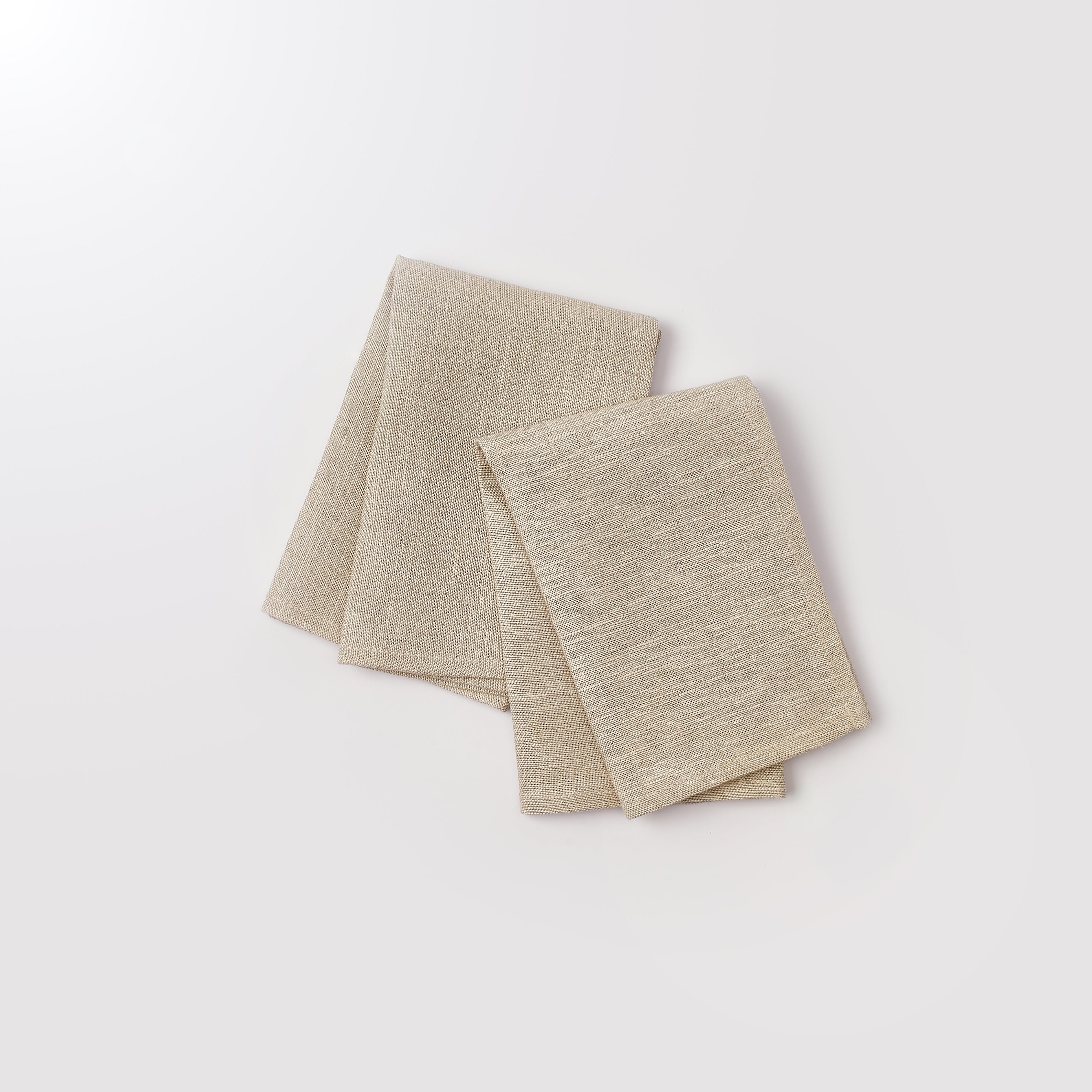 Ulster Weavers Linen Napkin - Murlough (100% Linen, Beige) - Cloth Napkins - Ulster Weavers