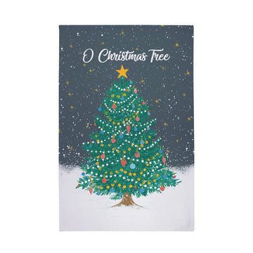 Ulster Weavers Recycled Cotton Blend Tea Towel - O Christmas Tree (Blue) -  - Ulster Weavers