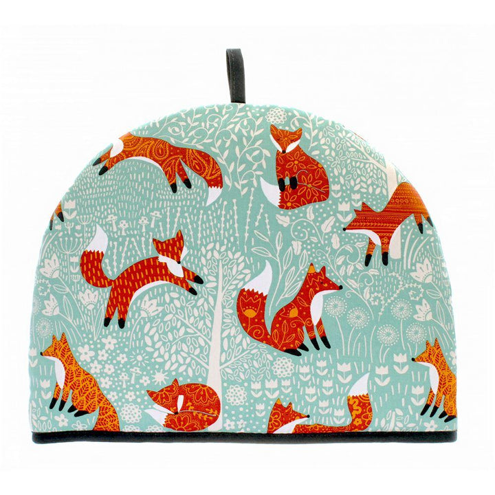 Ulster Weavers Tea Cosy - Foraging Fox (100% Cotton Outer; 100% Polyester wadding; CE marked, Blue, 6 Cup Teapot) - Tea Cosy - Ulster Weavers