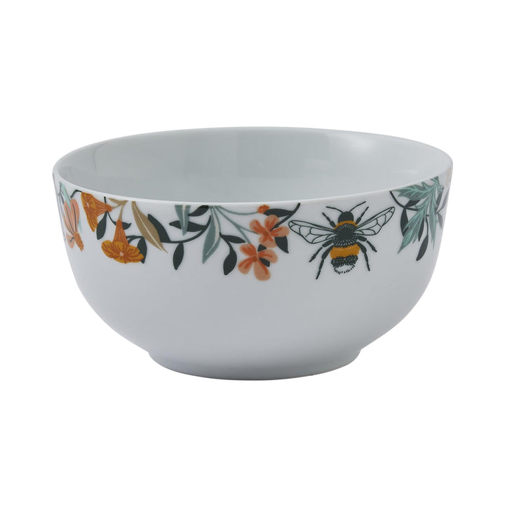 Ulster Weavers Bee Bloom Bowl - Porcelain  One Size in White - Bowls - Ulster Weavers