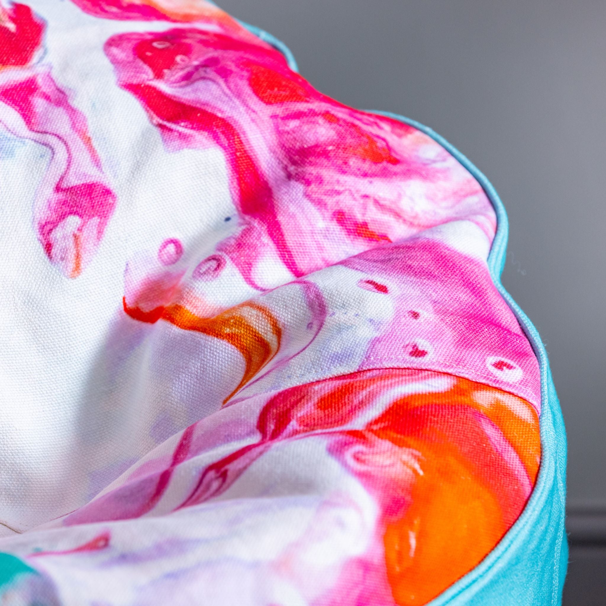 Ulster Weavers Cardinal Marble Bean Bag Chair (Linen Blend, Cerise Pink) -  - Ulster Weavers