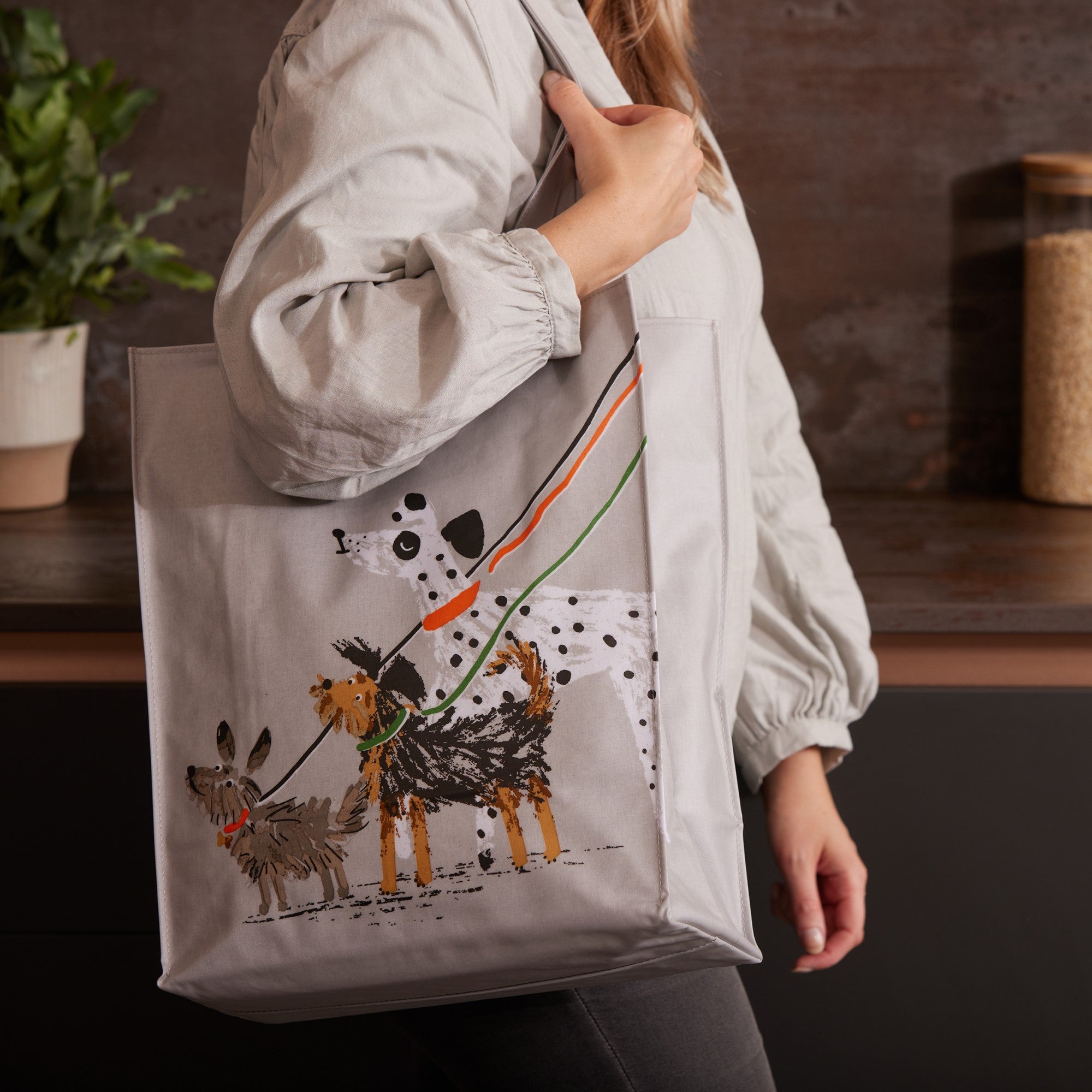 Ulster Weavers Dog Days PVC Bag - Medium in Grey - Bag - Ulster Weavers