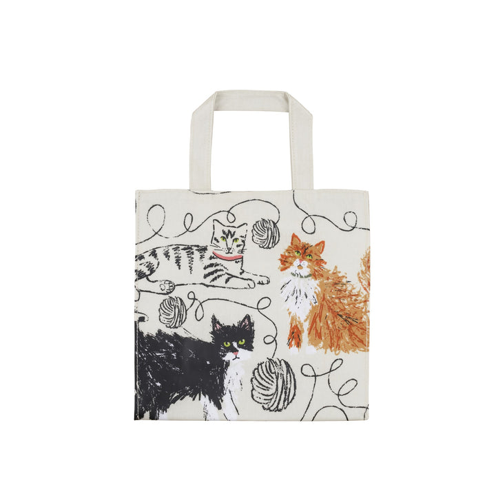 Ulster Weavers Feline Friends PVC Bag - Small in Grey